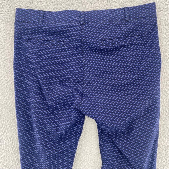 Betabrand Pants Womens Large Long Navy Pattern Jegging Stretch Skinny Pull On - Picture 4 of 11